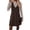 Brown, variant on pwidon Dresses for Women Two Piece Plaid Overall Dress Long Sleeve Turtleneck Fall Outfits Set Regular Fit XL