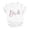 White, variant on Women's Bridal Wedding Party Print Tee Casual Top Pink M