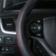 thumbnail image 3 of Qianbao Funda Para Volante De Coche De Cuero Negro Suave Y Genuino, Universal, Se Adapta A Tamaños De 14 Pulgadas, Inodoro, Antideslizante, Elegante, Excelente Agarre Y Fácil Instalación (Pequeño (13,, 3 of 5