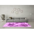 thumbnail image 3 of Ahgly Company Indoor Round Abstract Pink Modern Area Rugs, 4' Round, 3 of 4