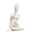 thumbnail image 3 of 2 estatuas de Yoga modernas , escultura de cerámica para , decoración de escritorio, inauguración de, 3 of 8