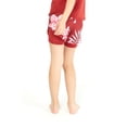 thumbnail image 2 of Girl's Hawaiian Athletic Sportswear Tennis Shorts with Built-in Tights in Lotus and Orchid Red Size XS, 2 of 5