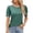 Army Green, variant on Fesfesfes T Shirt Women's Fashion Solid Round Neck Short Sleeves Casual T-Shirt Top Dressy Tops for Women S(US:4)