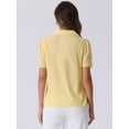 thumbnail image 3 of DARING DIVA Women's Plaid Puff Sleeves Vintage Gingham Blouses S Yellow, 3 of 6