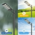 thumbnail image 3 of Solar lights Solar Street Security Flood Pole Barn Commercial Parking Lot Light Outdoor Dusk to Dawn Motion Sensor Remote Control Led Lamp,2-Pack, 3 of 9