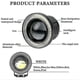 thumbnail image 5 of ZHAOCHENG 2 faros antiniebla para coche con forma de ojo de ángel y anillo de halo, faros LED redondos, lámpara de conducción universal, 5 of 5