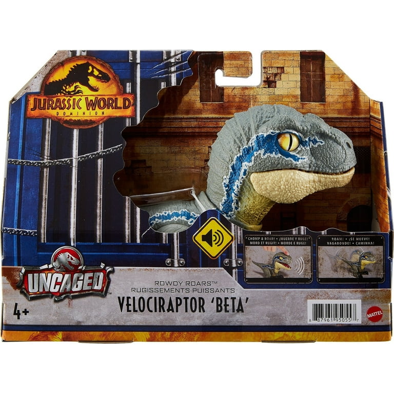 Jurassic World Dominion Uncaged Rowdy Roars Velociraptor Beta Motion Sound  