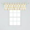 thumbnail image 2 of Ambesonne Yellow Flower Window Valance, Autumn Florets, 42" x 18", Mustard Pale Grey, 2 of 3