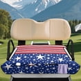 thumbnail image 3 of chaqlin Club Car Seat Cushion Covers Breathable, Compatible with Golf Cart Sports, Golf Cart Seat Covers Fit for Yamaha EZGO, Blue Star, 3 of 8