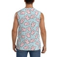 thumbnail image 4 of Fotbe Men's Cute Rabbit Print Men's Sleeveless Muscle Tank Tops Casual T-Shirts for Gym Workout Beach-X-Large, 4 of 8