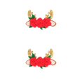 thumbnail image 4 of Bearachild Horquilla navideña para vestido, adornos para la cabeza, lazo, pinza para el pelo de Navidad, adorno para el pelo, accesorio de ropa Tipo 1 2piezas, 4 of 6