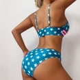 thumbnail image 5 of Warop Women's Two-Piece Bikini Swimsuit with Hard Cups, Underwire, Padded, Color Block, High-Waisted for Sports Swimming and Beach, 5 of 6