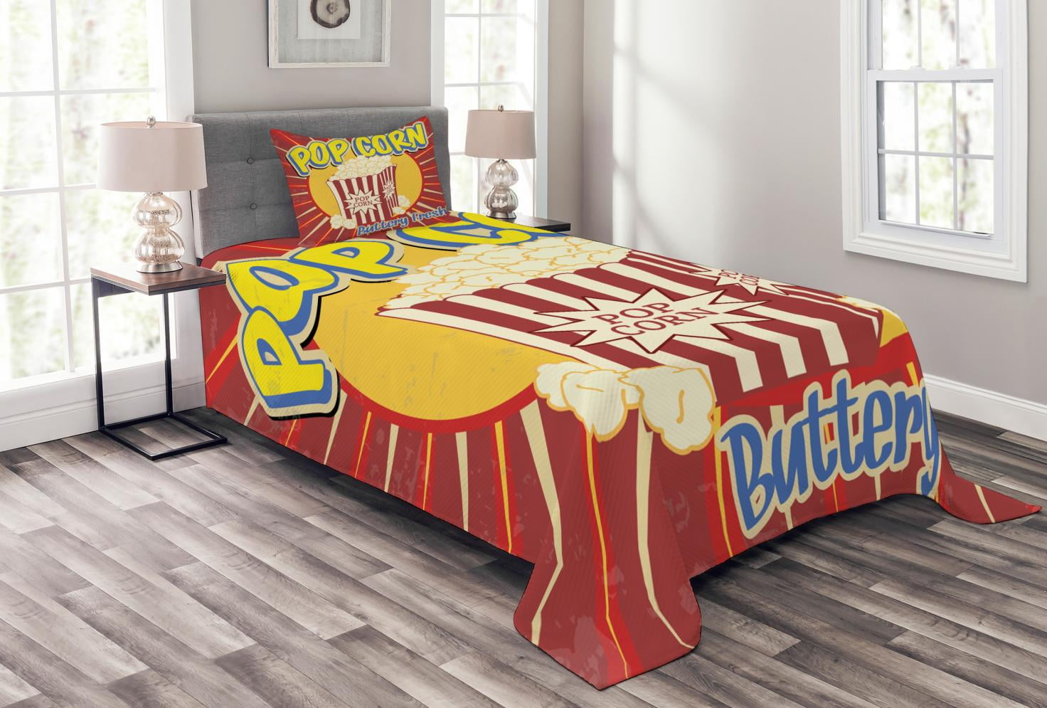 Vintage Duvet Cover Set With Pillow Shams Old Advertisement Retro