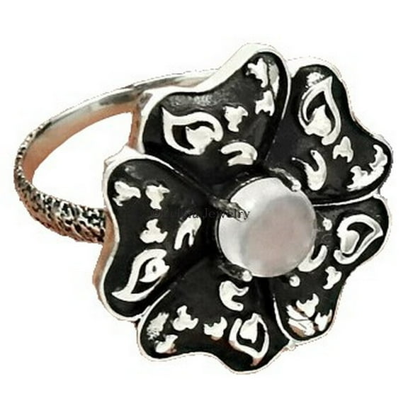 Genuine Rose Quartz Pink Gemstone Womens Ring, Solitaire Ring, Promise Ring, Boho Bohemian Ring, Pinky Ring, Delicate Ring, Bridesmaid Gifts, Mothers Day Gifts (rose-quartz, Size 7)