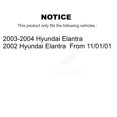 thumbnail image 2 of Transit Auto Front Disc Brake Caliper Coated Rotors and Ceramic Pads Kit for Car Hyundai Elantra KCG-100523T, 2 of 11