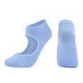 thumbnail image 1 of Ladies‘ Solid Color Backless Grip Socks Yoga Ankle Sports Socks Ladies‘ Anti Slip Slippers Socks Red, 1 of 3