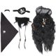 thumbnail image 1 of Barba Falsa,Barba Falsa Pirata Negra Bigote Falso Barba De Halloween Diseño Elevado, 1 of 8