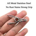 thumbnail image 4 of Hahiyo Pinzas Para Ropa Clips Para Virutas Todo Metal Acero Inoxidable Sin Manchas De Óxido Agarre Fuerte Con Viento Fuerte 1.7 Pulgadas Paquete De 30 Pequeño No Se Deshaga Abierto De Par En Par Para, 4 of 5
