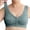 Blackish Green, variant on Gymayou Women Seamless Front Button Wireless Vest Bra for Middle-Aged Ladies Floral Jacquard Easy Front Snap Wide Strap Full Coverage Comfort Bralette Light Violet 4XL
