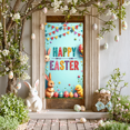 thumbnail image 6 of LUUFILx Easter Celebration Party Decoration Happy Easter Banner Background with Colorful Bunnies Eggs Spring Backdrop for Photography Props Festive Decor, 6 of 8