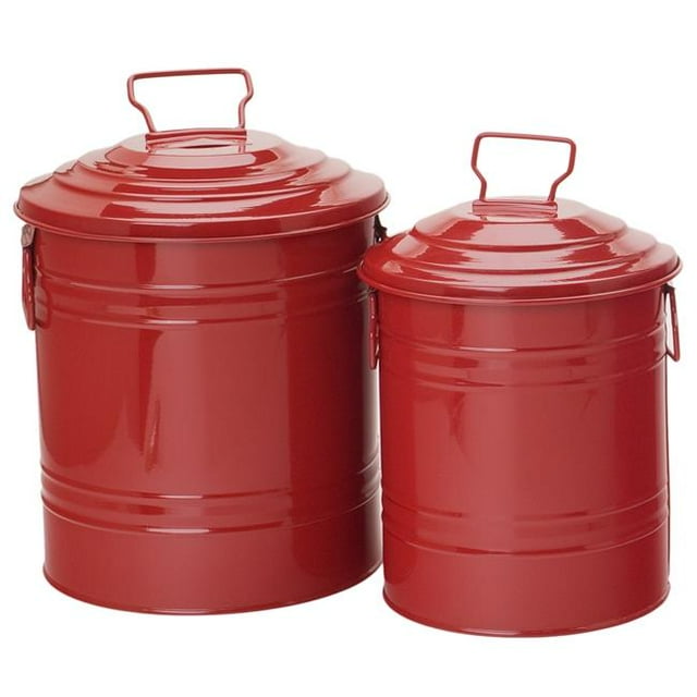 Conteneur de Stockage en Acier Galvanisé Émaillé 6515E XR S-2 - Ensemble de 2