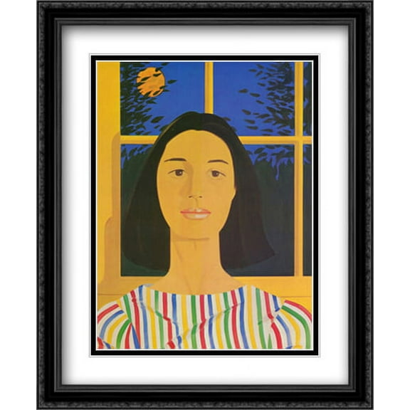 East Interior, 1979 2x Matted 28x39 Large Black Ornate Framed Art Print by Alex Katz