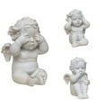 thumbnail image 3 of Gypsum Ornaments, Fall Decor - Dienrx Angel Statue Cherub Figurine Indoor Outdoor Home Garden Angel Sculpture Statuette Shelf Angel Angel Table Car Decor, Ornament*1, 3 of 3