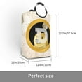 thumbnail image 3 of DouZhe 50L Rectangular Laundry Basket, Cryptocurrency Doge Coin Prints Waterproof Foldable Laundry Hamper with Aluminum Handles, 3 of 6