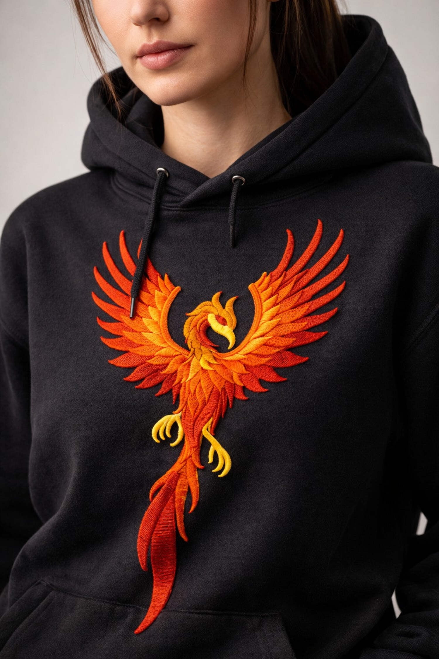 Custom Legendary Phoenix dragon Embroidery Iron On/Sew Patch [5.94" X 9.99"]