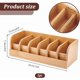 thumbnail image 2 of Organizador de cinturones de bambú con 6 separadores. Vitrina de madera resistente para cinturones de hombre y mujer. Soporte versátil para cinturones., 2 of 7
