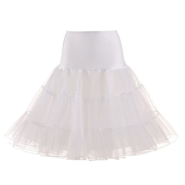 Dosaele Jupon de Mariage Rétro Uni pour Mariée, Crinoline, Tutu, Tulle, Beige G
