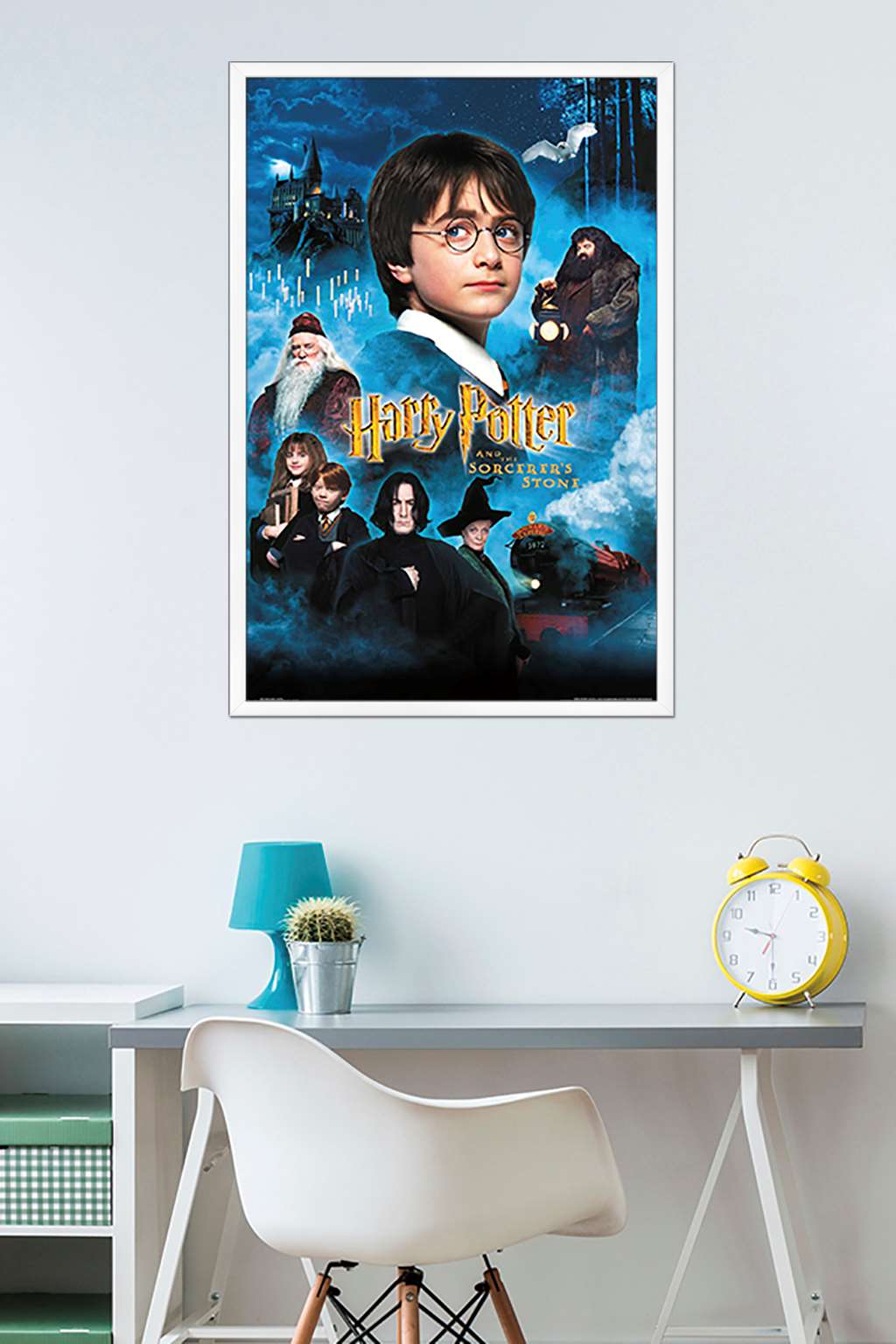 Harry Potter and the Sorcerer's Stone - Candles One Sheet Wall Poster, 22.375" x 34", Framed