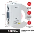 thumbnail image 3 of Calentador de Gas 6L Color Blanco de Alta Eficiencia, 3 of 3