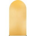 thumbnail image 2 of QinaQin 6.6FT Wedding Arch Cover, Double-Sided Spandex Fitted, Gold, 2 of 8