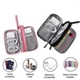 thumbnail image 2 of Organizador electrónico impermeable, pequeña bolsa de almacenamiento de cables de viaje, estuche multifuncional para discos duros, cables, USB, tarjeta SD, teléfono, 2 of 4