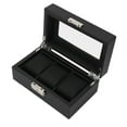 thumbnail image 1 of Slot Watch Box,3 Slot Watch Box Small Watch Storage Box Slot Watch Case Tailored for Perfection, 1 of 14