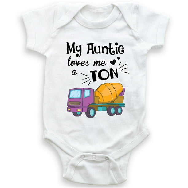 My Auntie Loves Me A Ton Funny Baby Bodysuit Unisex Clothing Baby Boy Baby Girl Walmart Com My Auntie Loves Me A Ton Funny Baby Bodysuit Unisex Clothing Baby Boy Baby Girl Walmart Com
