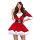 thumbnail image 3 of vestido de fiesta de navidad traje de santa claus cosplay vestido con capucha traje de halloween traje 3pcs / set Mujeres Moda Santa Claus vestido traje de fiesta de Navidad ANGGREK JF1031, 3 of 6