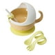 thumbnail image 3 of Tazón de succión,Cuenco con ventosa,recipiente para comida,cuchara,cuenco para bebés,Juego de platos aislantes para alimentación de bebé,Juego de cuchara y tazón aislante de acero amarillo, 3 of 8