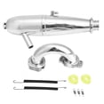 thumbnail image 2 of RC Dual Exhaust Tube, RC Car Exhaust Pipe Dual Exhaust Joint For HSP Redcat 1/8 RC Car For SH GO 21/28CXP Engine, 2 of 7