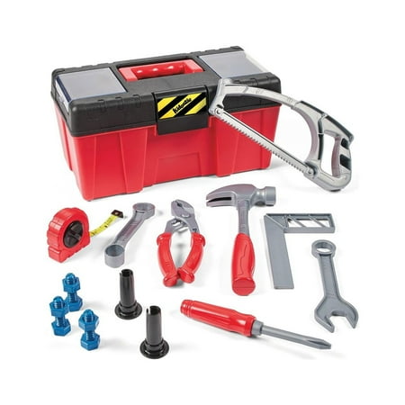 Kidoozie My First Toolbox - Build, Imagine & Learn with 19 Tools - The Perfect Pretend Play Set for Ages 3+