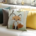 thumbnail image 3 of Patifu Forest Animal Pillow Covers  Deer Fox Bear Raccoon Decorative Throw Pillowcases for Sofa Couch Kids Classroom Decor 24x24in, 3 of 5