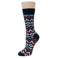 thumbnail image 3 of Wrapables® Unisex Colorful Designs Trouser Socks (Set of 5), Diamond Pattern, 3 of 7
