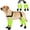 Green, variant on BuraPaw Dog Booties with Suspenders for Rainy & Snowy – Reflective & Waterproof & Adjustable Snow Booties, Dirt-Proof & Anti-Slip Shoes for Small Dogs, Black, Size S