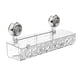 thumbnail image 2 of HWRETIE - Caja de almacenamiento con ventosa para baño,estante acrílico sin taladros,organizador de pared de estilo corrugado con patrón de glaciar, 2 of 3