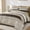 Brown, variant on Grey Comforter Set  Size 7 count Bed in a Bag, Grey Black Striped Bed Set, Summer Lightweight Boho Bedding Comforter Sets with Sheets