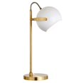 thumbnail image 3 of Henn & Hart TL0783 Sims Brass Finish Desk Lamp with White Shade, 3 of 11