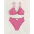 thumbnail image 5 of Elegant Solid 2PCS Bathing Suits For Girls, Sling Top + Brief Swimwear For Pool Beach Holidays Summer Gift, 5 of 5