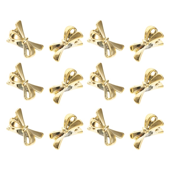 LOLIPPYY 12-Pack Metal Bow Hair Clips Small Barrettes for Stylish Hairstyles and Everyday Wear Accessories
