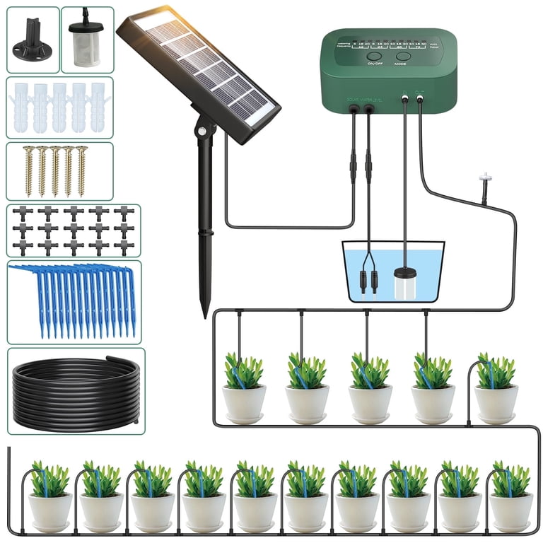 PChero Solar Automatic Drip Irrigation System 15-Pot photo 1